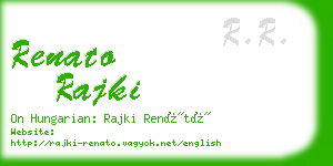 renato rajki business card